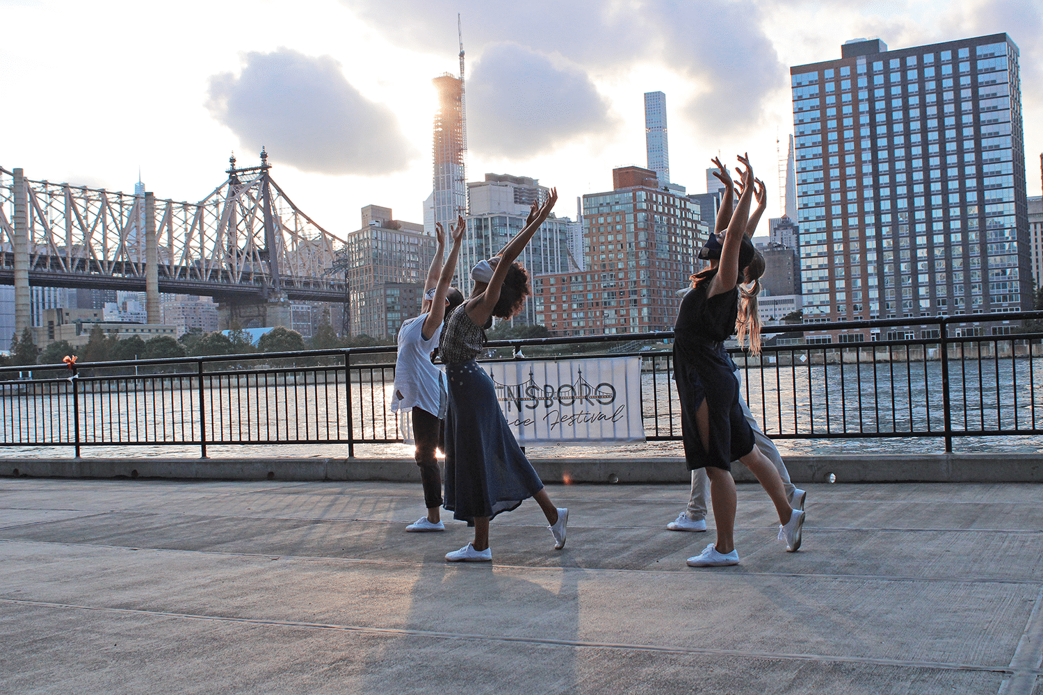 QDF dancers at the East River